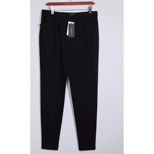 Lafayette 148 Women's Large Black Slim Fit Trouser Pants Pull On High Rise